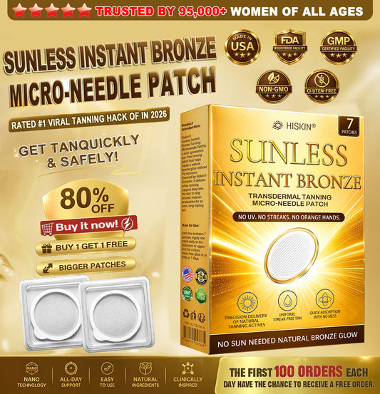 HISKIN® ✨ The Viral Sunless Glow Patch Everyone Is Obsessed With No UV. No Orange Skin. Just A Natural Bronze Glow.