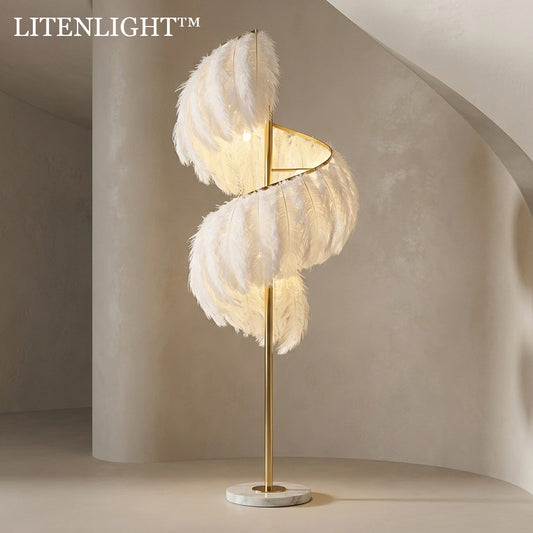 Litenlight™ Feather Aura Floor Lamp